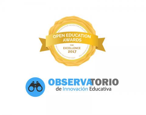 Recibe el Observatorio de Innovación Educativa premio a la Mejor Colección Educativa Abierta 2017