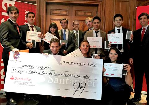 Son ganadores en la primera edición de Santander Innovation Challenge Son ganadores en la primera edición de Santander Innovation Challenge