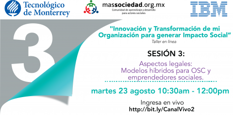 Taller "Innovación y Transformación de mi Organización para generar Impacto Social" 